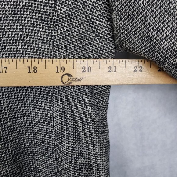 Gino Rossi Sport Coat Mens 40R 100% Silk Plaid 2-Button Blazer Nailshead Pattern - Picture 14 of 16